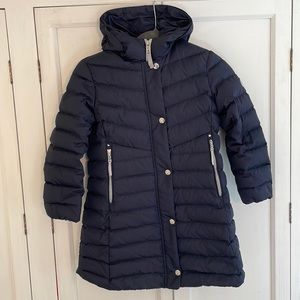 Bogner Knee Length Insulated Ski Jacket Parka Coat size 10 Navy Blue